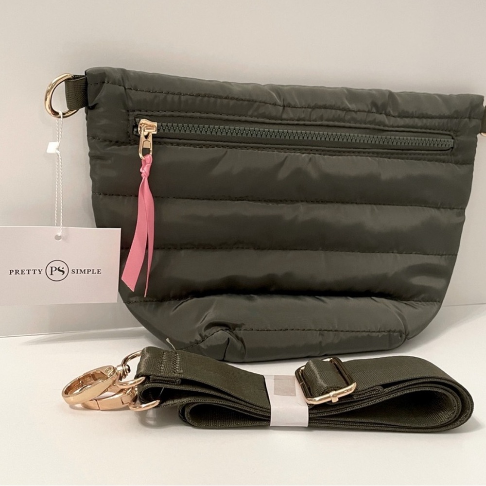 Olive Green Quilted Crossbody Bag ***Anthropologie Brand***